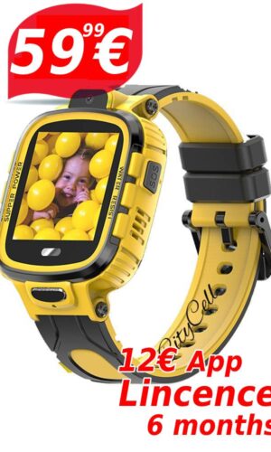 GPS Watch GSM CityCell-D13 Waterproof Yellow +12€ App