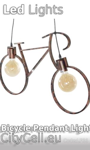 Creative Bicycle Pendant Light Bronz LF26
